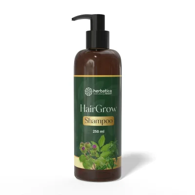 HairGrow Shampoo – šetrný bylinný šampon na podporu růstu vlasů – 250 ml - Herbatica