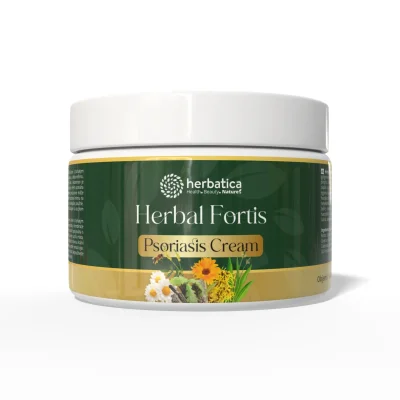 Herbal Fortis Psoriasis Cream – regenerační krém pro pokožku se sklonem k psoriáze – 200 ml - Herbatica