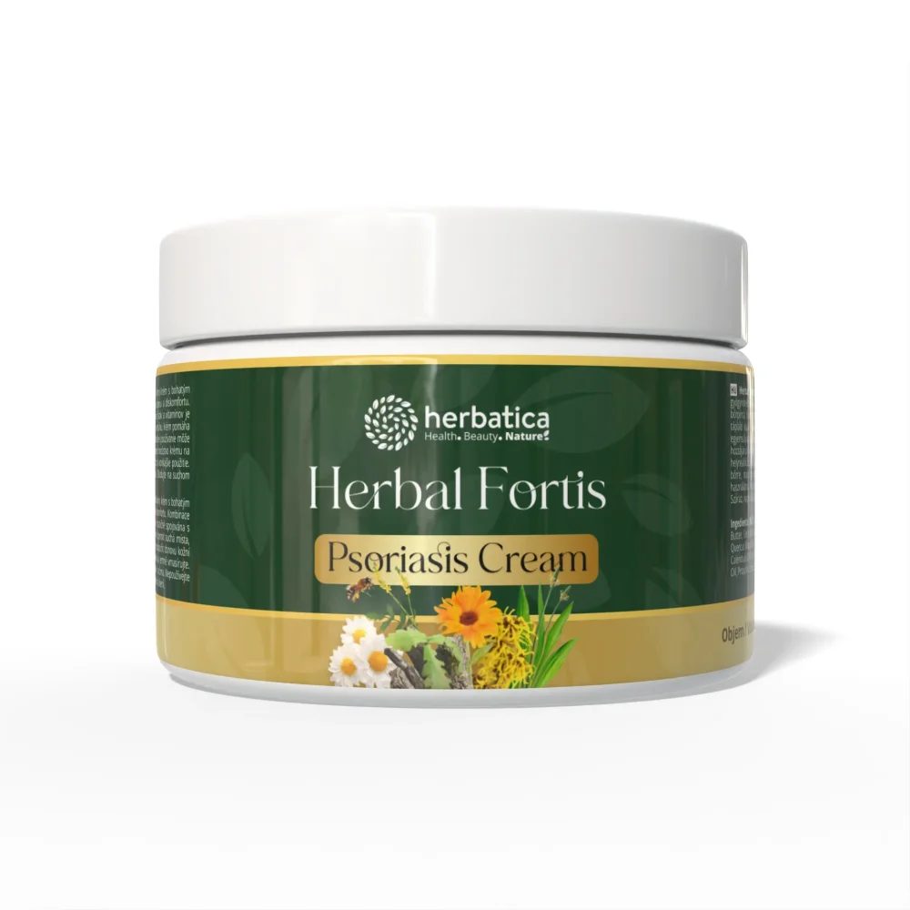Herbal Fortis Psoriasis Cream – regenerační krém pro pokožku se sklonem k psoriáze – 200 ml - Herbatica