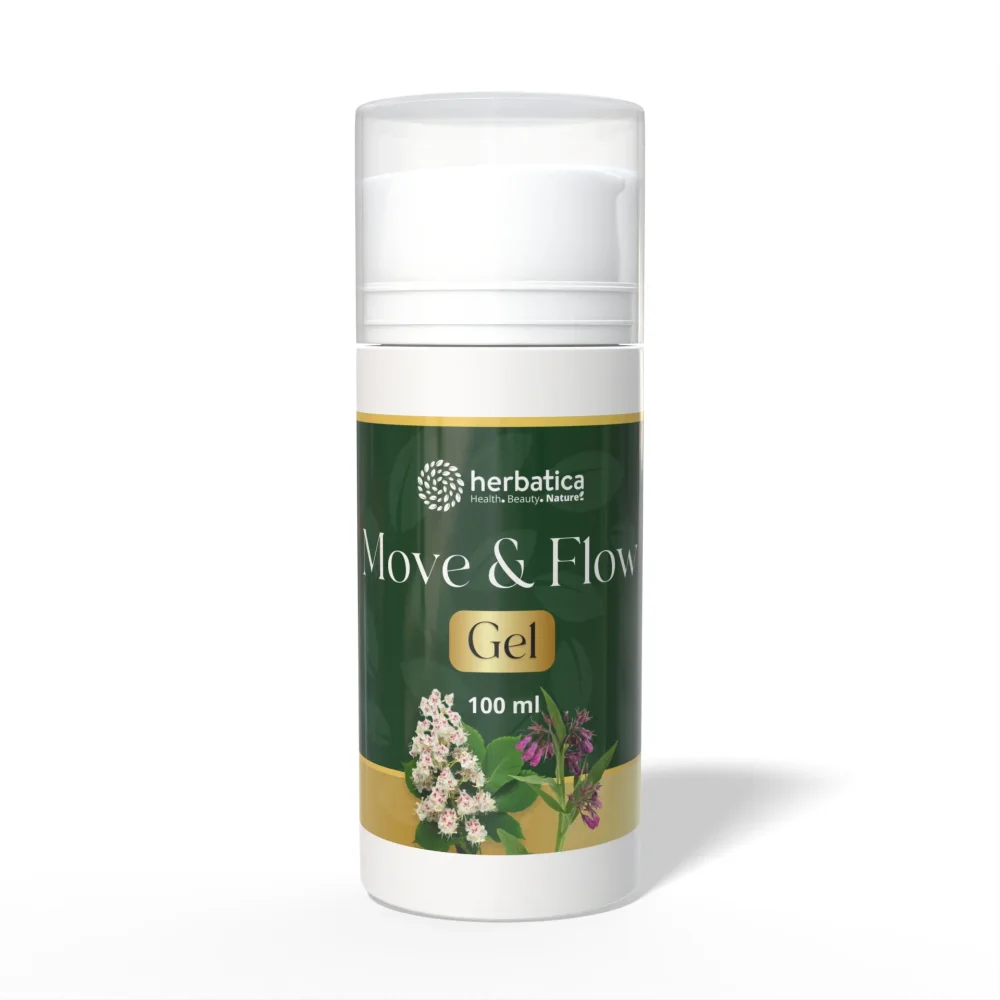 Move & Flow Gel – kostivalovo-kaštanový gel – 100 ml - Herbatica