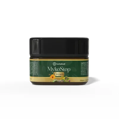 MykoStop Forte Cream – antimykotický regenerační krém na pokožku a nehty – 50 ml - Herbatica