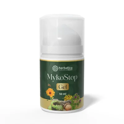MykoStop Gel - antimykotický regenerační gel na pokožku a nehty - 50 ml - Herbatica