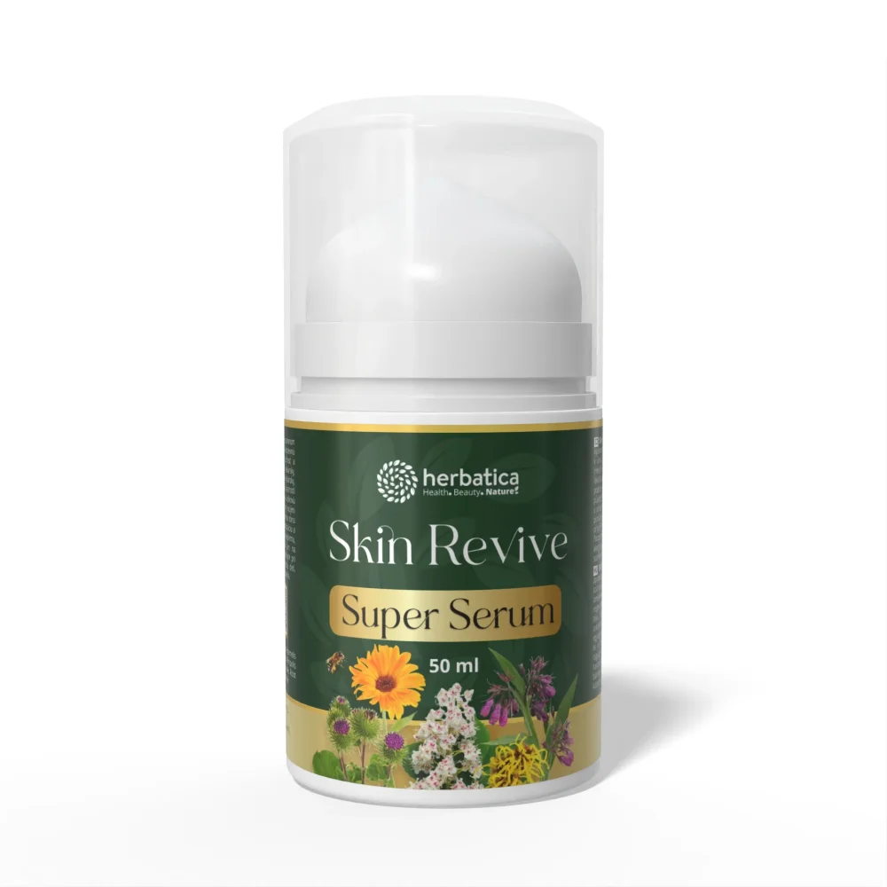 Skin Revive SuperSerum – anti-age pleťové sérum s vitamínem C a kyselinou hyaluronovou - 50 ml - Herbatica
