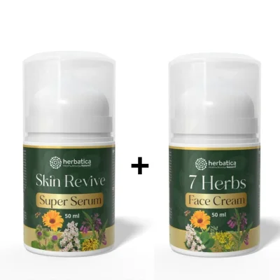 Zvýhodněný set: Anti-Age Duo – Skin Revive SuperSerum + 7 Herbs Face Cream